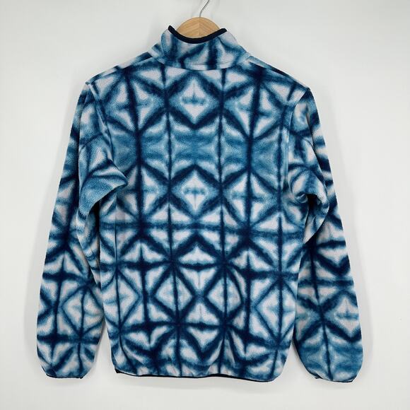 Patagonia Synchilla Snap T Fleece Jacket Shibori Diamond Tie Dye Pullover - Picture 5 of 8